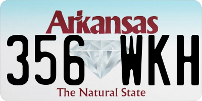 AR license plate 356WKH