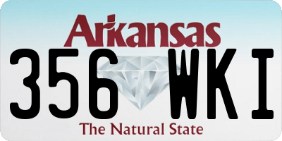 AR license plate 356WKI