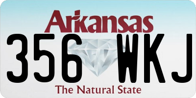 AR license plate 356WKJ