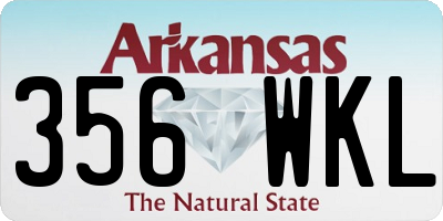 AR license plate 356WKL