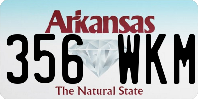 AR license plate 356WKM