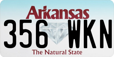 AR license plate 356WKN