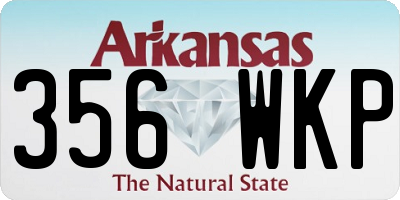 AR license plate 356WKP