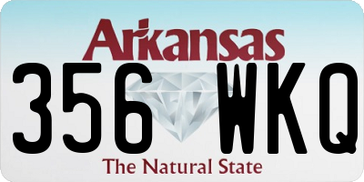 AR license plate 356WKQ