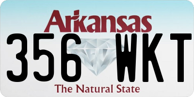 AR license plate 356WKT