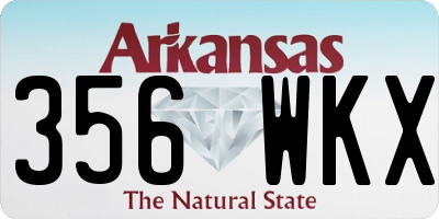 AR license plate 356WKX