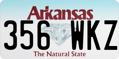 AR license plate 356WKZ