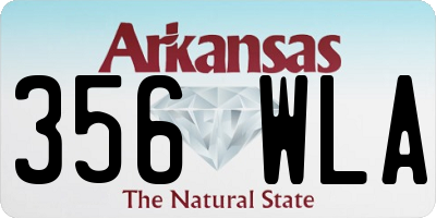 AR license plate 356WLA