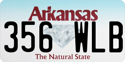 AR license plate 356WLB