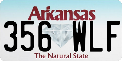 AR license plate 356WLF