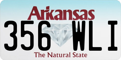 AR license plate 356WLI