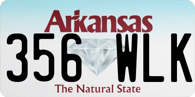 AR license plate 356WLK