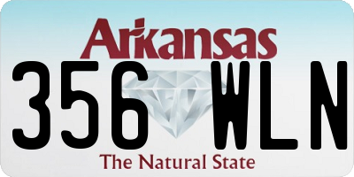 AR license plate 356WLN