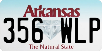 AR license plate 356WLP