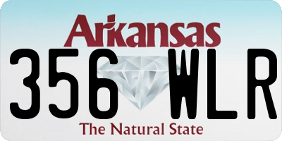 AR license plate 356WLR