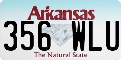 AR license plate 356WLU