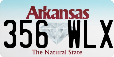 AR license plate 356WLX