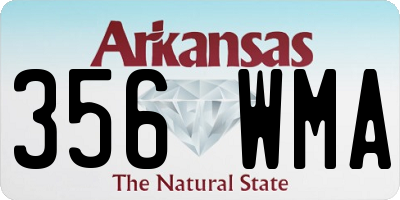 AR license plate 356WMA