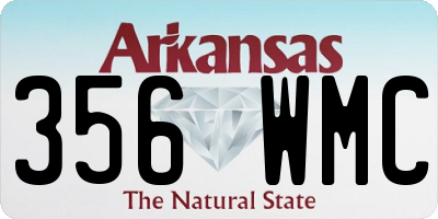 AR license plate 356WMC