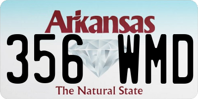 AR license plate 356WMD