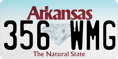 AR license plate 356WMG