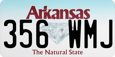 AR license plate 356WMJ