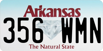 AR license plate 356WMN