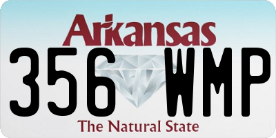 AR license plate 356WMP