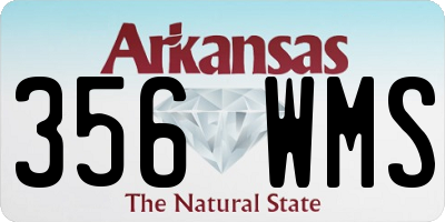 AR license plate 356WMS