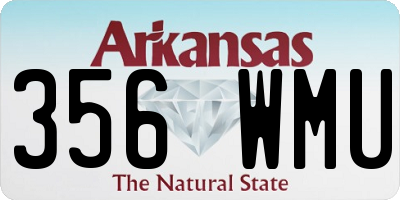 AR license plate 356WMU