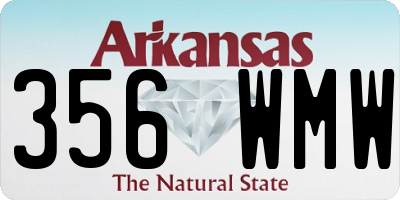AR license plate 356WMW