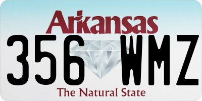 AR license plate 356WMZ