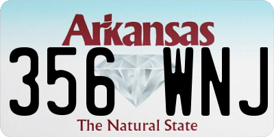 AR license plate 356WNJ