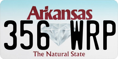 AR license plate 356WRP