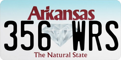 AR license plate 356WRS