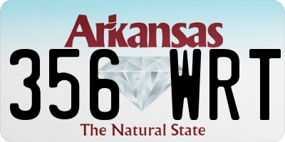 AR license plate 356WRT