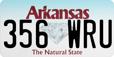 AR license plate 356WRU