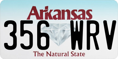 AR license plate 356WRV