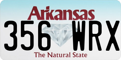AR license plate 356WRX