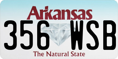 AR license plate 356WSB
