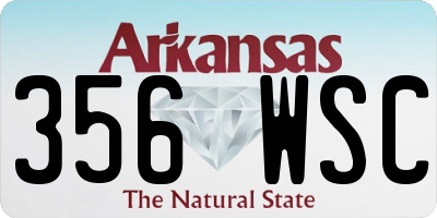 AR license plate 356WSC
