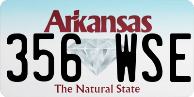 AR license plate 356WSE