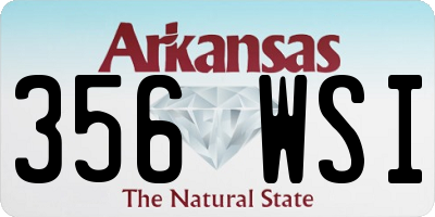 AR license plate 356WSI
