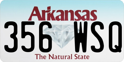 AR license plate 356WSQ