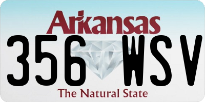 AR license plate 356WSV