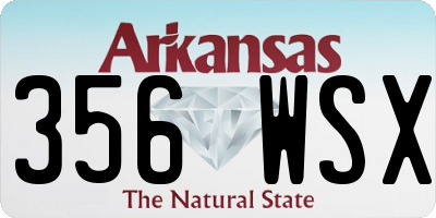 AR license plate 356WSX