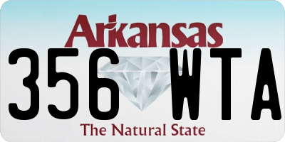 AR license plate 356WTA