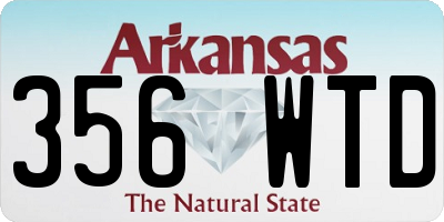 AR license plate 356WTD