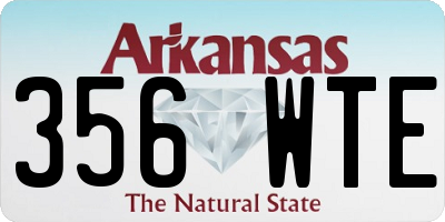 AR license plate 356WTE