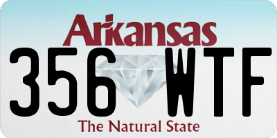 AR license plate 356WTF